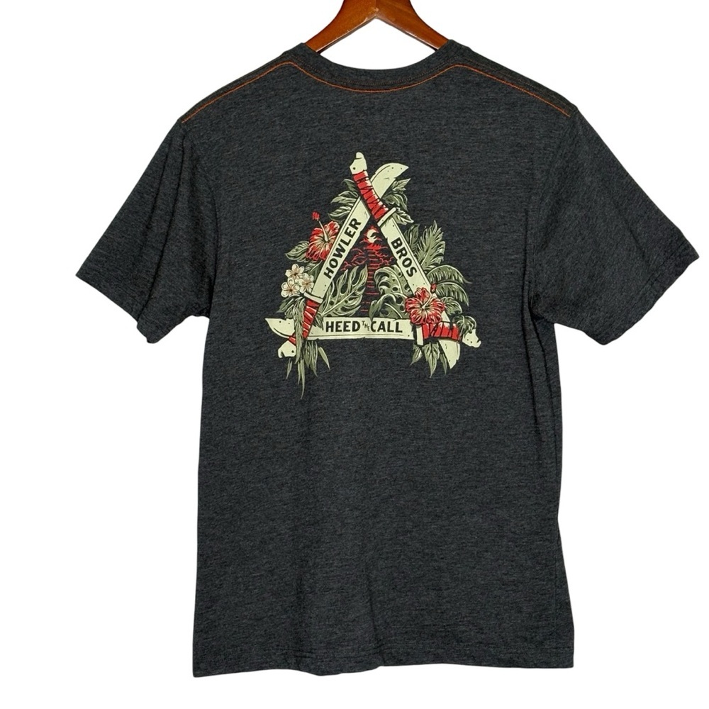 Howler Bros Brothers Machetes Select T-Shirt Size M Heather Gray Graphic Logo - Picture 3 of 10